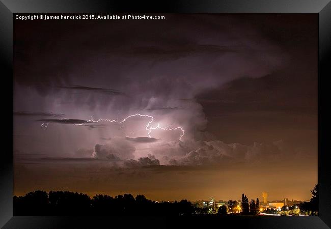  Storm cell  Framed Print by james hendrick