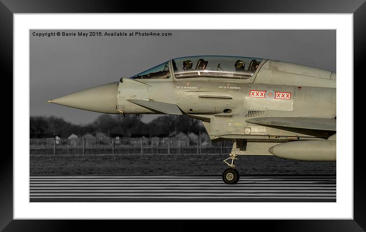 29sqn Typhoon T3 Framed Mounted Print by Barrie May