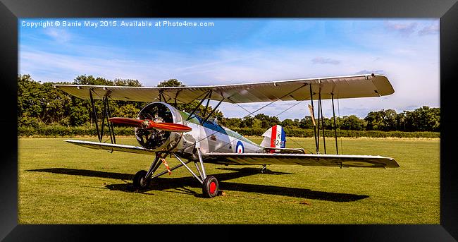 Avro Tutor - Colour Version Framed Print by Barrie May