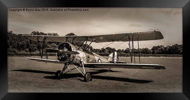 Avro Tutor - Vintage Processing Framed Print by Barrie May