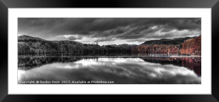 Autumn Reflections Framed Mounted Print by Gordon Stein