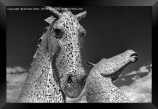 The Kelpies Number One Framed Print by Gordon Stein