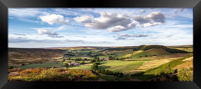 Evening Light On Little Fryupdale Framed Print by Richard Burdon