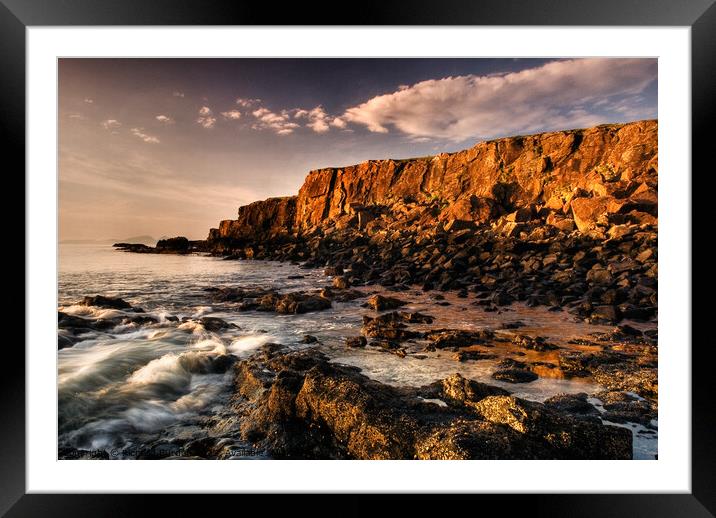 Langamull Headland, Isle of Mull Framed Mounted Print by Richard Burdon