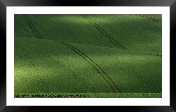 "Nature's Emerald Tapestry" Framed Mounted Print by Richard Burdon