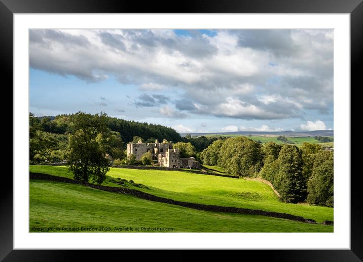 Barden Tower Framed Mounted Print by Richard Burdon