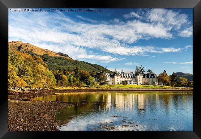  Ardgartan On The Banks Of Loch Long Framed Print by Richard Burdon