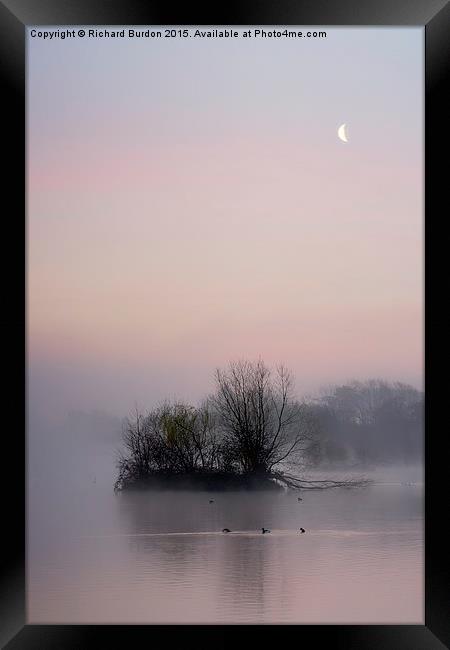 Misty Sunrise at Castle Howard Great Lake Framed Print by Richard Burdon