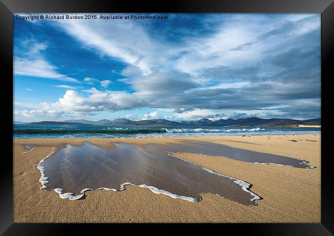  Scarista Beach, Isle of Harrishttp://mem.photo4me Framed Print by Richard Burdon