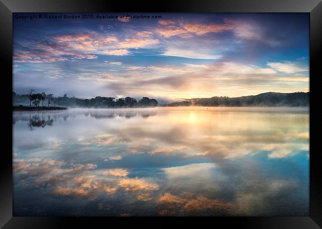  Kinlochard Sunrise Framed Print by Richard Burdon