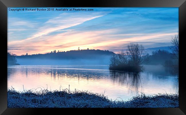  Misty Sunrise, Castle Howard Framed Print by Richard Burdon
