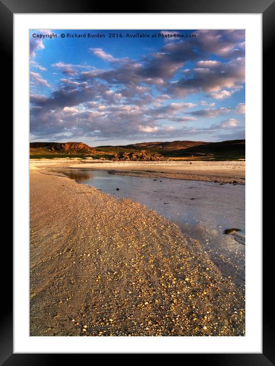 Langamull Bay, Isle of Mull Framed Mounted Print by Richard Burdon