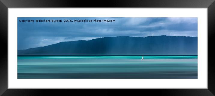 Stormy Light Over The Kyle of Lochalsh Framed Mounted Print by Richard Burdon