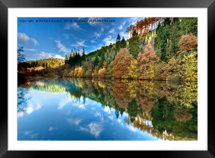 Dalby In Autumn Framed Mounted Print by Richard Burdon