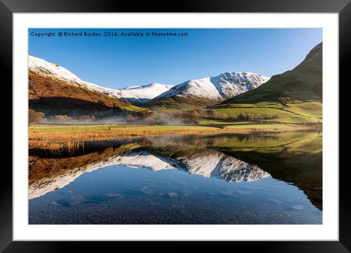 Brothers Water Reflections Framed Mounted Print by Richard Burdon