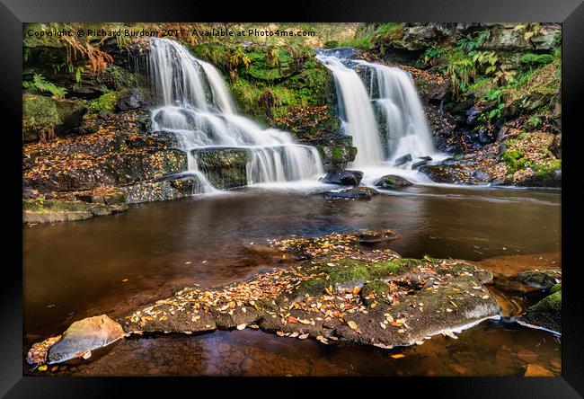 The Upper Falls Framed Print by Richard Burdon