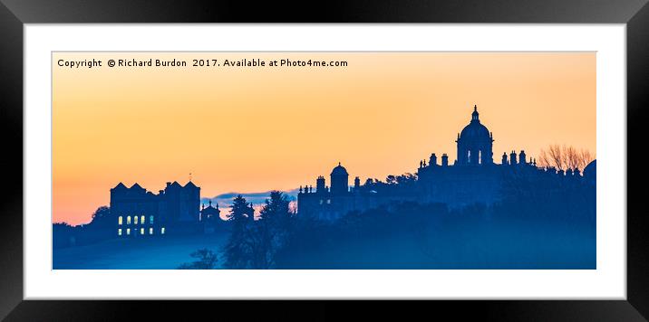 Castle Howard Dawn Framed Mounted Print by Richard Burdon