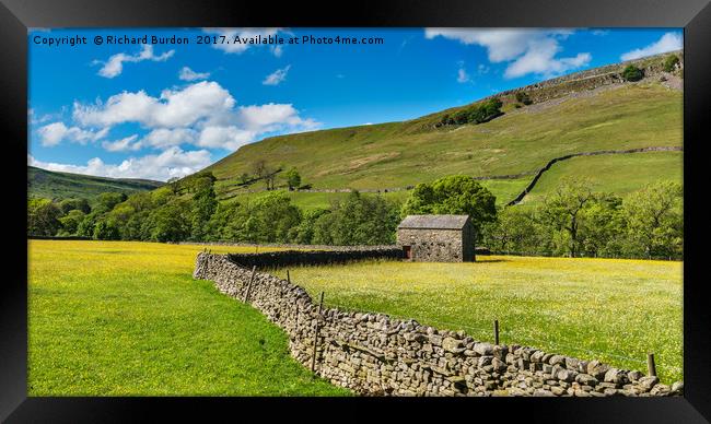 Muker Meadows Framed Print by Richard Burdon