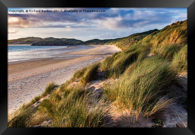 Light On The Dunes, Balnakeil Framed Print by Richard Burdon