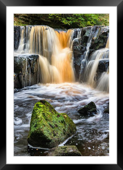 Nelly Ayre Falls Framed Mounted Print by Richard Burdon