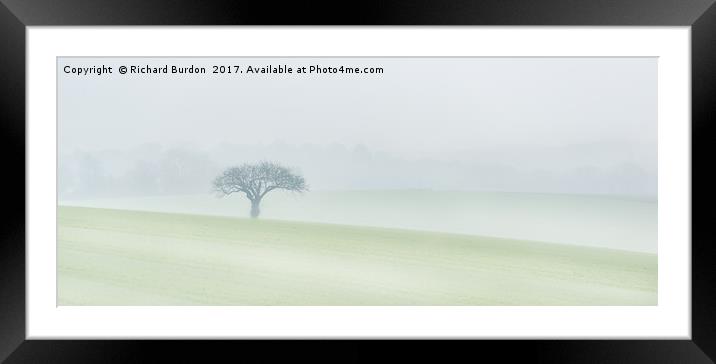 Kingthorpe in the Mist Framed Mounted Print by Richard Burdon