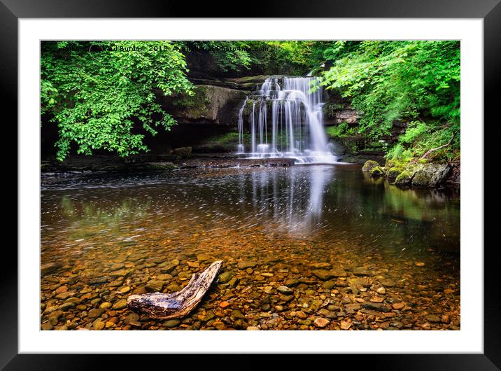 Cauldron Falls Framed Mounted Print by Richard Burdon