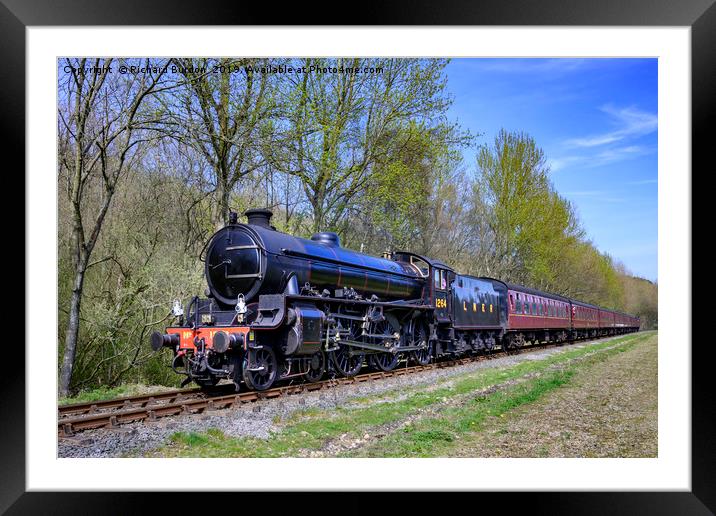 LNER Thompson Class Locomotive 1264 at Newtondale Framed Mounted Print by Richard Burdon