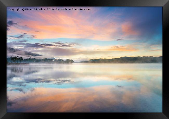 Loch Ard Sunrise Framed Print by Richard Burdon