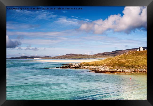 Luskentyre Bay, Isle of Harris Framed Print by Richard Burdon