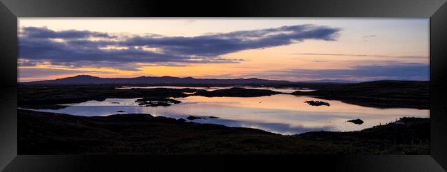 Sunrise over Loch Portain Framed Print by Richard Burdon