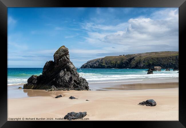 Sango Bay  Framed Print by Richard Burdon