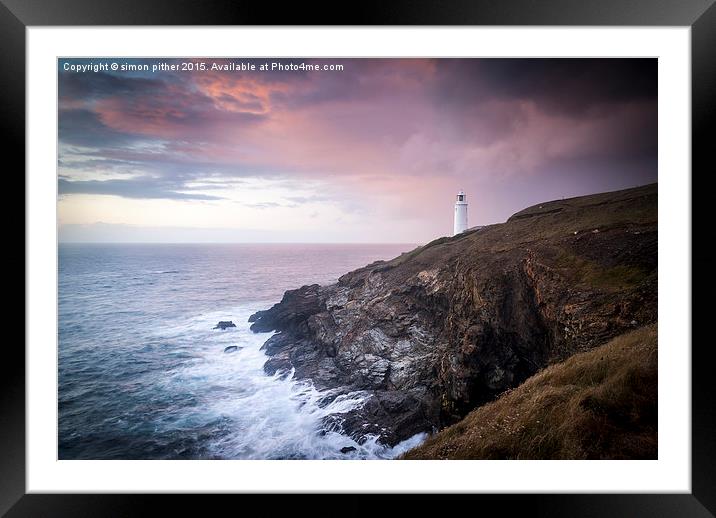  Trevose Head Framed Mounted Print by simon pither