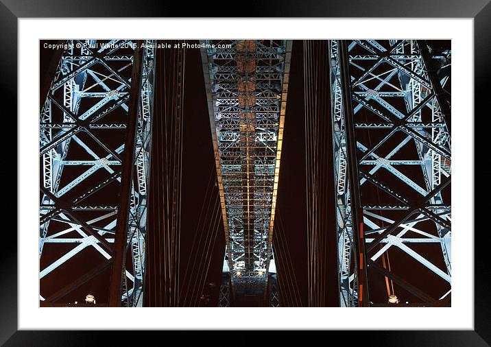 Transporter Bridge Framed Mounted Print by Paul White