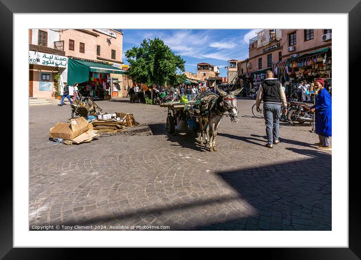 Medina Life Framed Mounted Print by Tony Clement