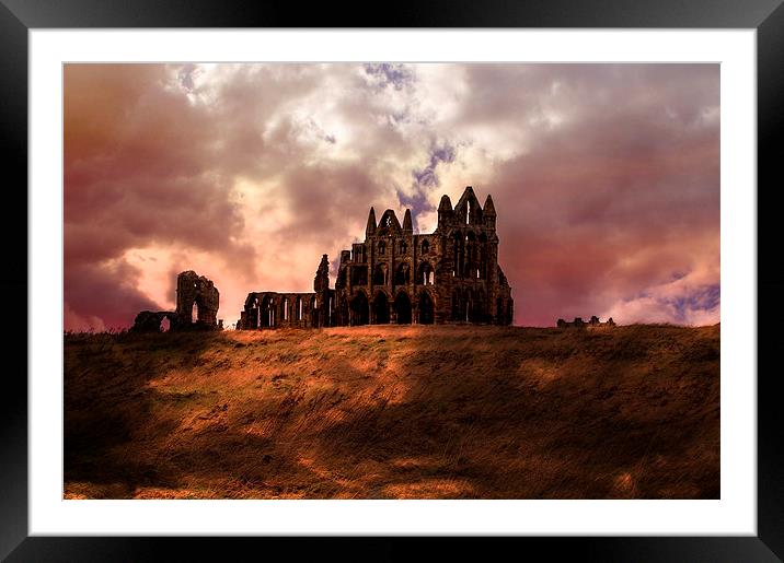  Whitby Abbey Framed Mounted Print by Tony Clement