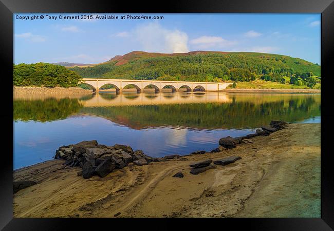  Ashopton Viaduct Framed Print by Tony Clement