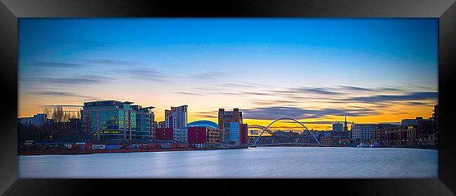  Newcastle Quayside Framed Print by mark dodd