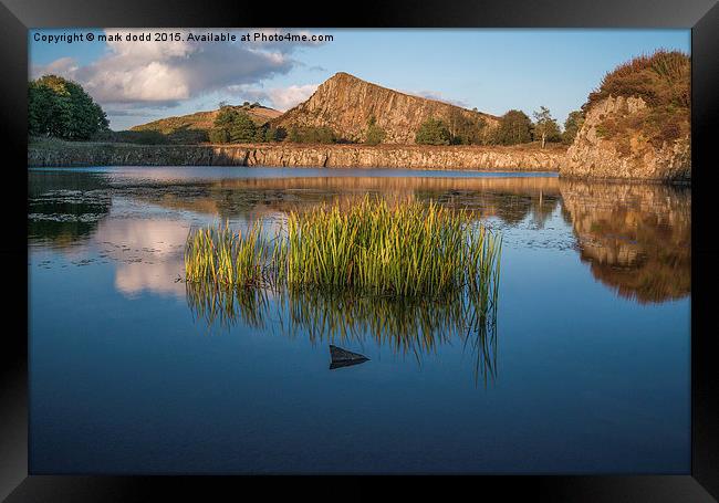 Cawfields quarry Framed Print by mark dodd