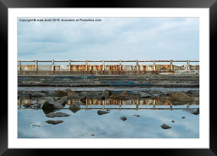  Tynemouth pool Framed Mounted Print by mark dodd