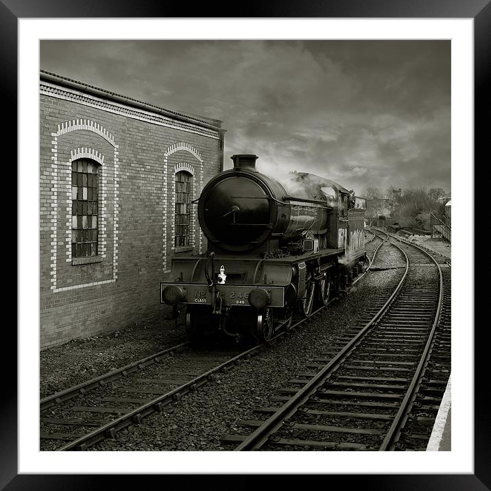 LNER D49 Class 4-4-0 No.246 Morayshire. (B) Framed Mounted Print by Reg Atkinson