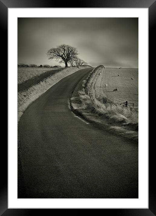 Open Road Framed Mounted Print by Reg Atkinson