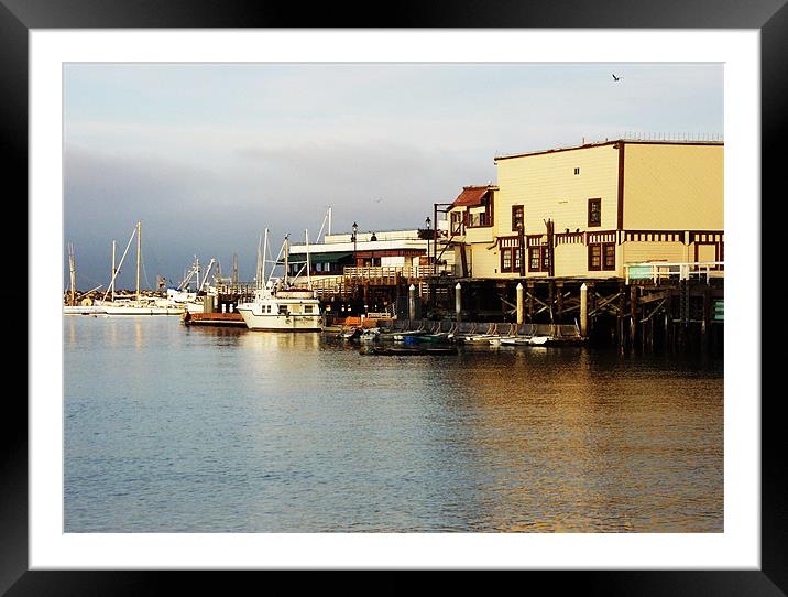 The Docks Framed Mounted Print by Nick Minoff