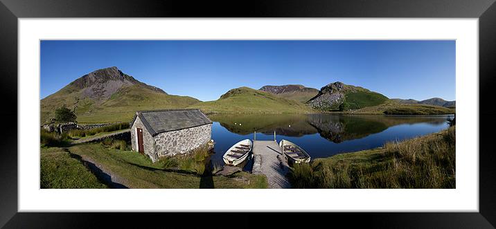 Llyn Y Dywarchen Framed Mounted Print by Gail Johnson