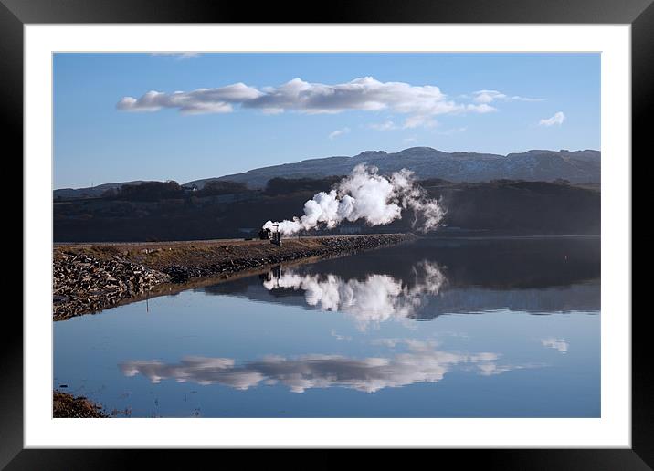 Steam Train Framed Mounted Print by Gail Johnson