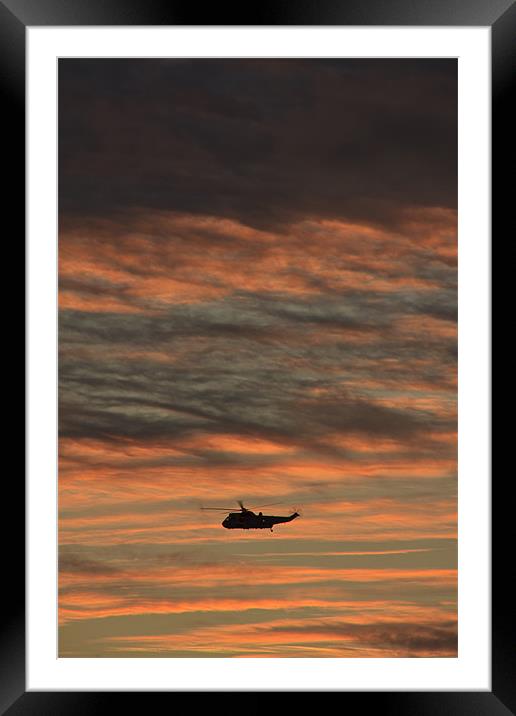 flying off into the sunset Framed Mounted Print by Gail Johnson