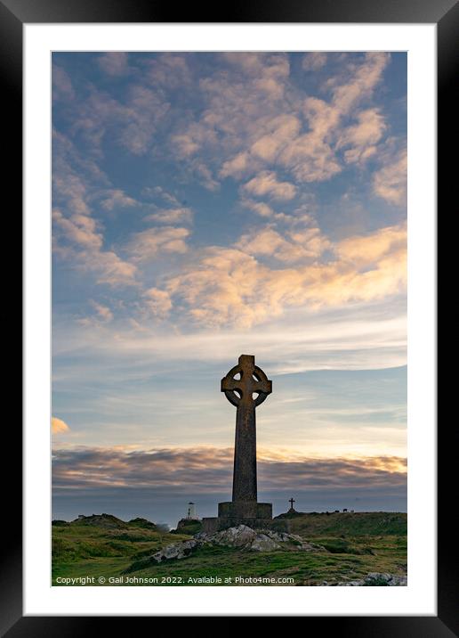 Llandwyn Island sunset Framed Mounted Print by Gail Johnson