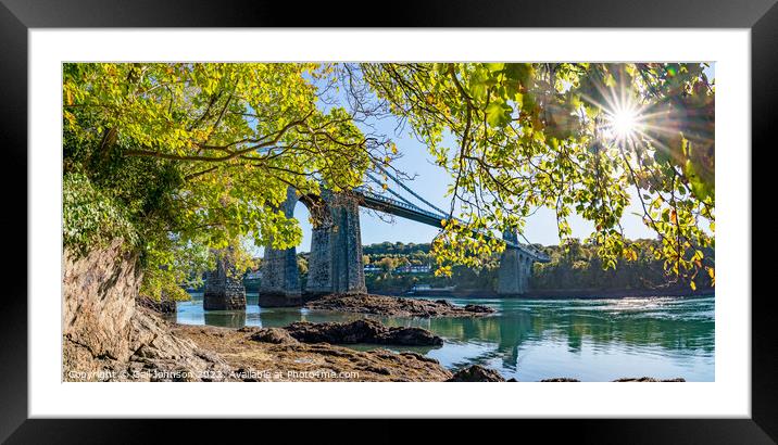 Menai Bridge  Framed Mounted Print by Gail Johnson