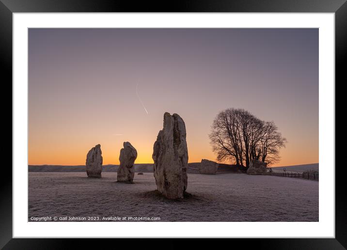 Avebury Stone Circle Neolithic and Bronze Age ceremonial site at Framed Mounted Print by Gail Johnson