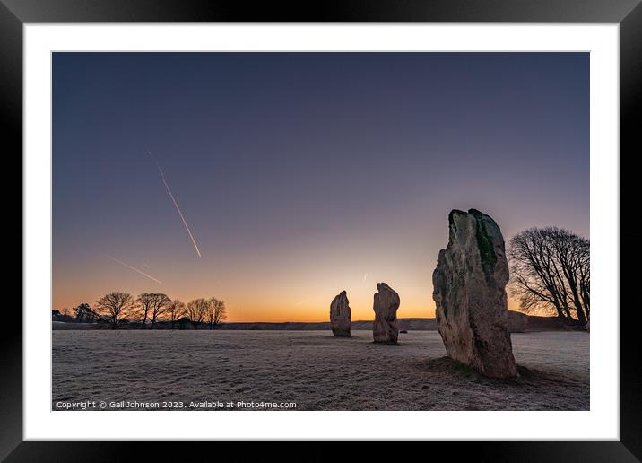 Avebury Stone Circle Neolithic and Bronze Age ceremonial site at Framed Mounted Print by Gail Johnson