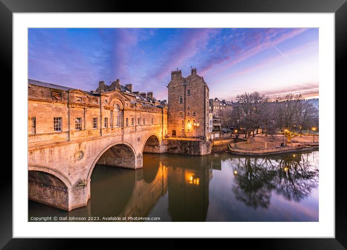 Walking  around Bath Historic city centre , England UK Framed Mounted Print by Gail Johnson